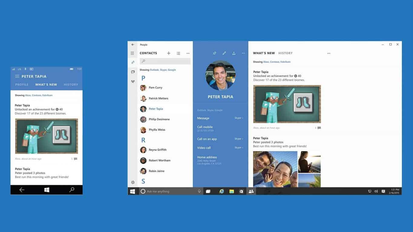 Importar contactos de Outlook a la aplicación Personas en Windows 10