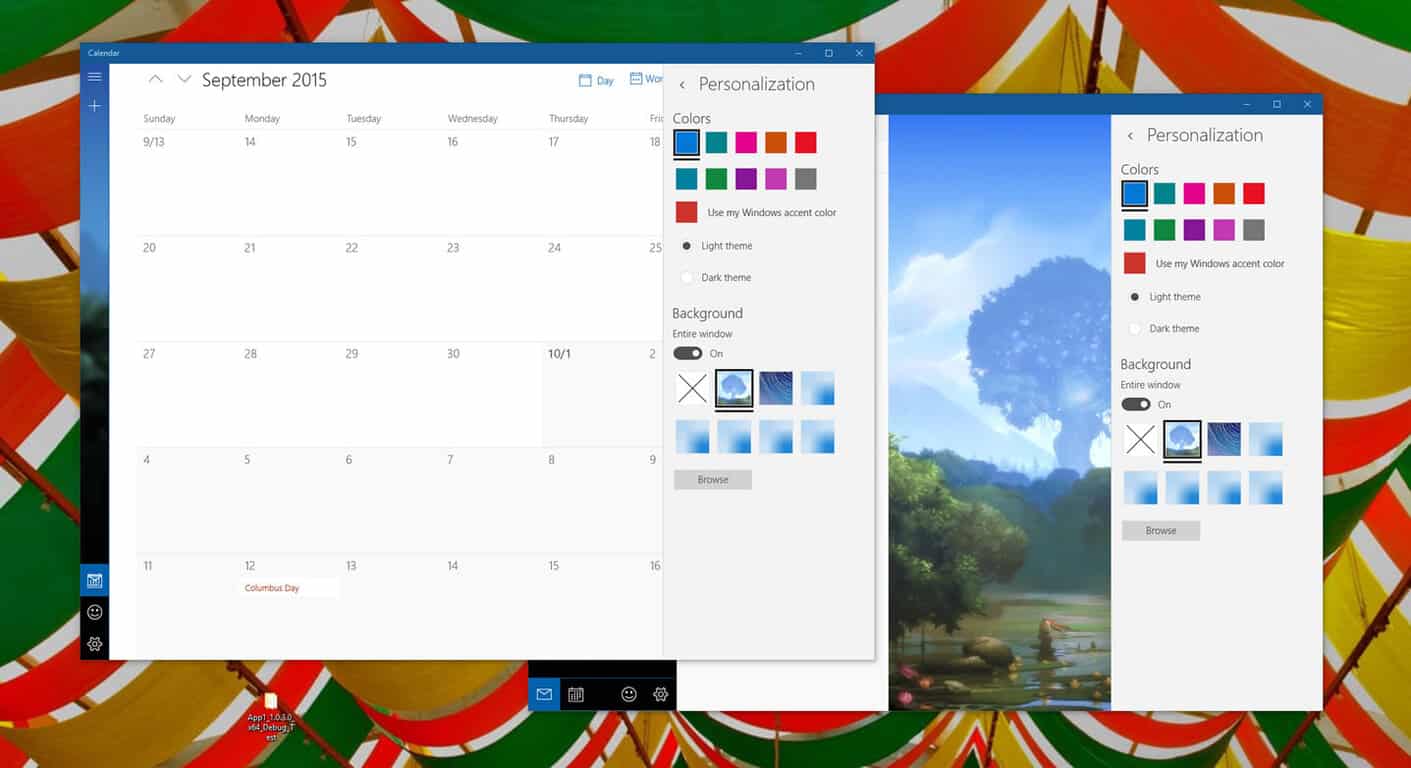 Windows10のメールアプリとカレンダーアプリでダークテーマを有効にする方法