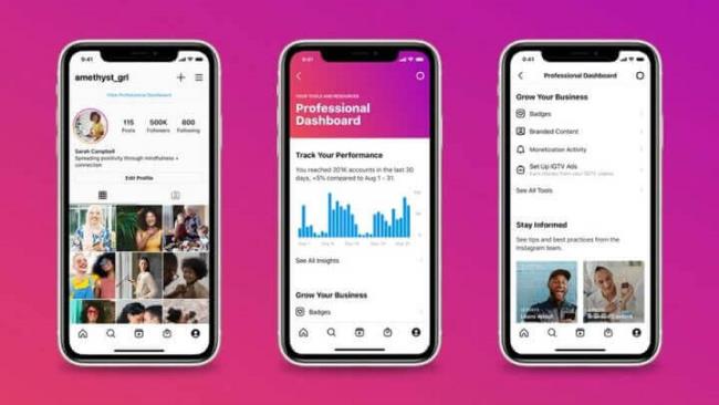 Neue Funktionen und Updates von Instagram – professionelles Dashboard