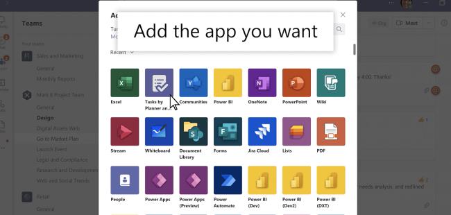 App di Microsoft Teams