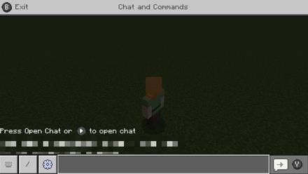 Cuadro de chat de Minecraft