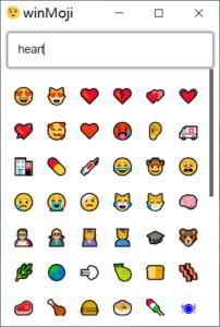 Insérer Emoji dans Word avec winMoji