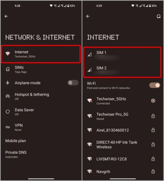 การตั้งค่า SIM ในโทรศัพท์ Android