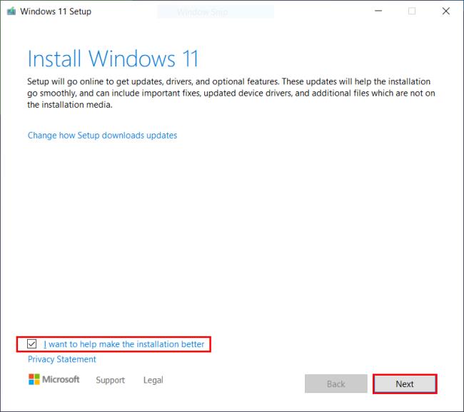 installation de Windows 11 sur du matériel non pris en charge