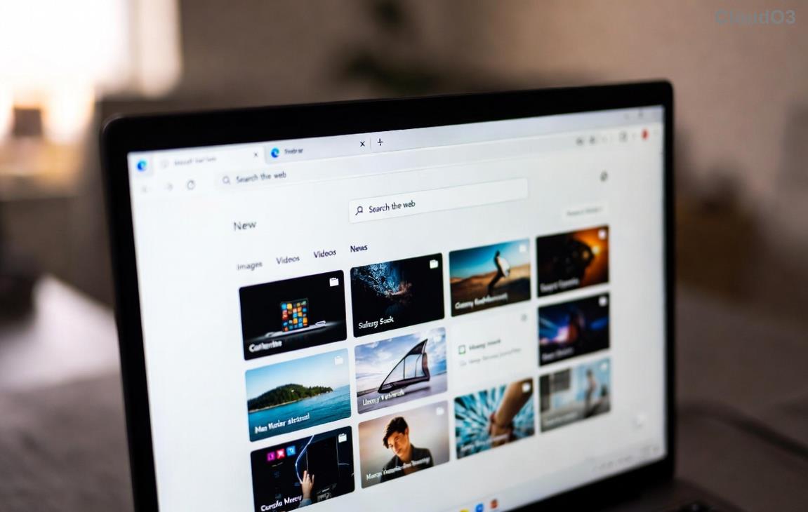 Tangkapan skrin aplikasi Microsoft Edge dalam folder Aplikasi pada Mac