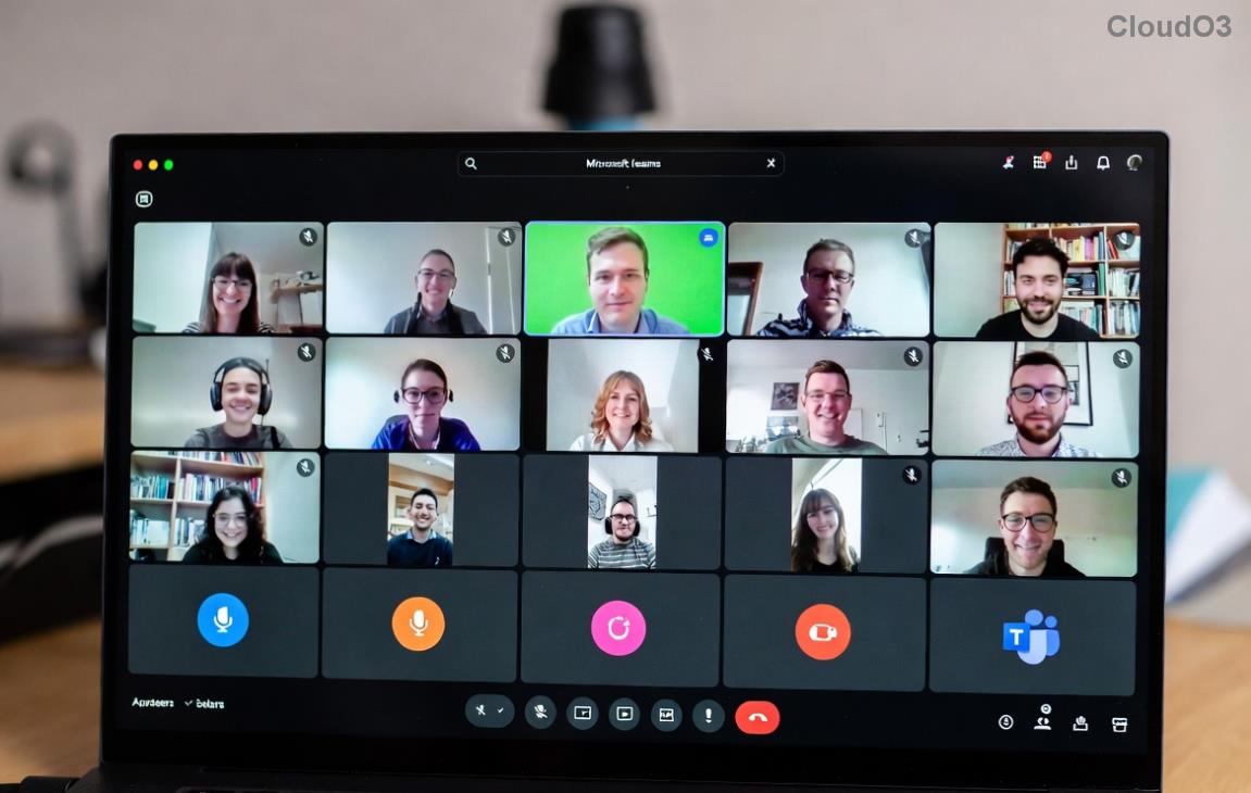 Tangkapan skrin ralat video Microsoft Teams Test Call yang menunjukkan skrin hitam