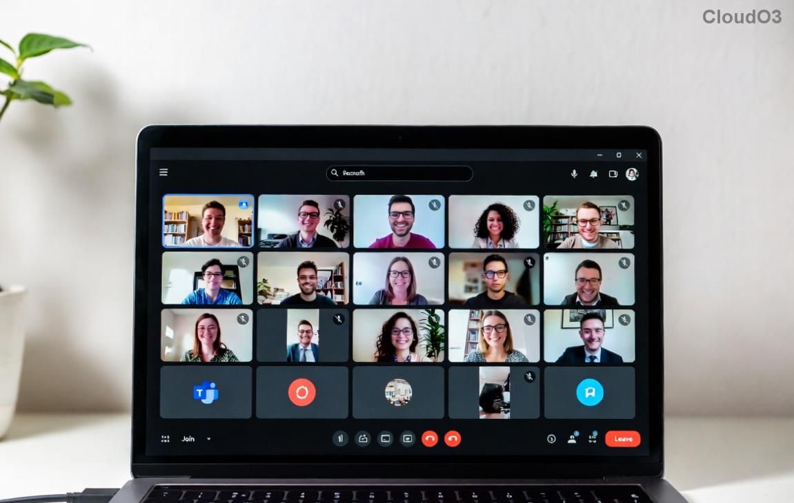 Interface de gravação de reuniões do Microsoft Teams mostrando o botão Iniciar.