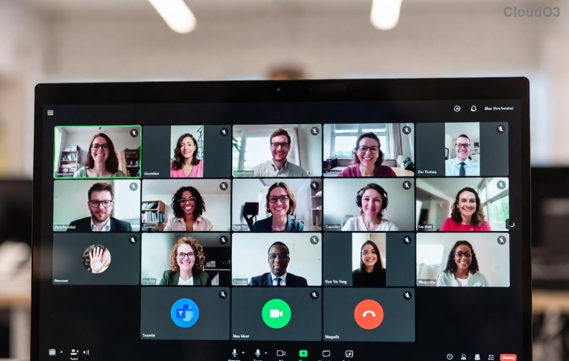 Interfejs spotkań Microsoft Teams bez widocznej opcji „Pokoje rozdzielone”