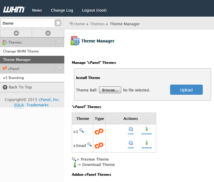 cPanel / WHM 시작하기