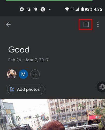 Google Photos: วิธีจัดการความคิดเห็น