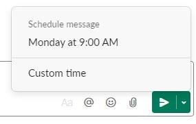 Come pianificare i messaggi Slack per dopo