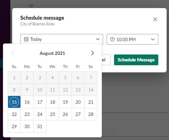 Come pianificare i messaggi Slack per dopo