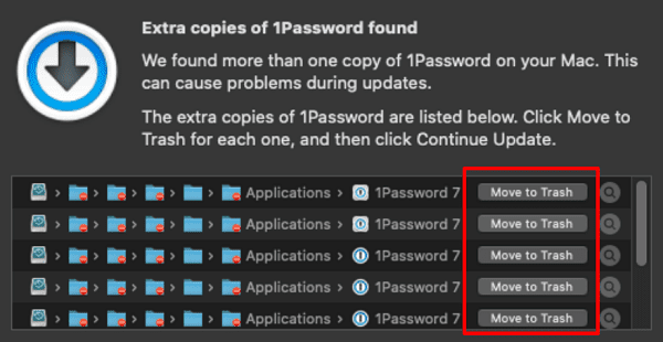 แก้ไข: พบสำเนาพิเศษของ 1Password บน Mac ของคุณ