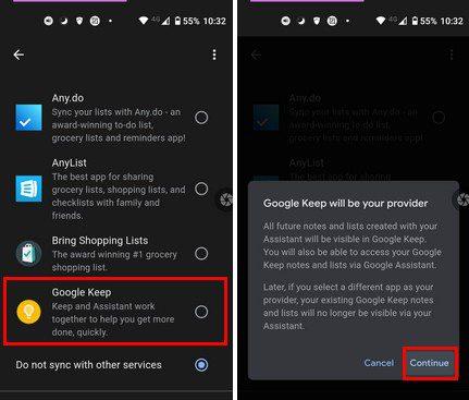 Cách đồng bộ hóa Trợ lý Google và Google Keep