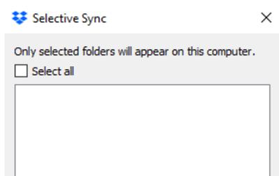 ड्रॉपबॉक्स चयनात्मक सिंक: इस सुविधा का उपयोग कैसे करें और इसे ठीक करें