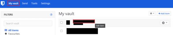 Bitwarden: So zeigen Sie die vollständigen Details eines Eintrags an