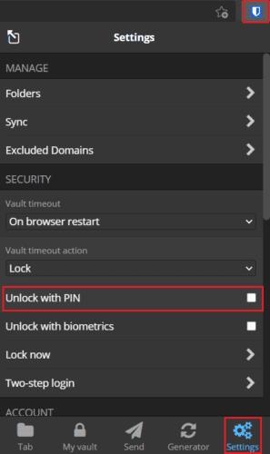 Bitwarden: So entsperren Sie die Browsererweiterung mit einer PIN oder Biometrie