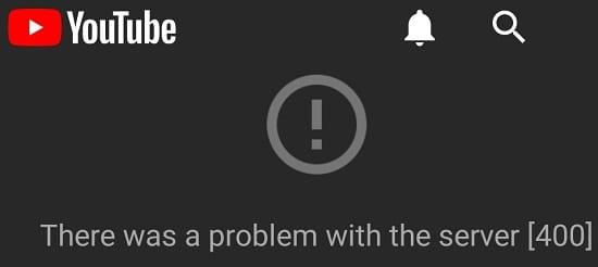 Cómo reparar el error 400 de YouTube en Android