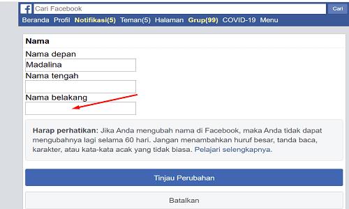 Facebook: Cách ẩn họ của bạn