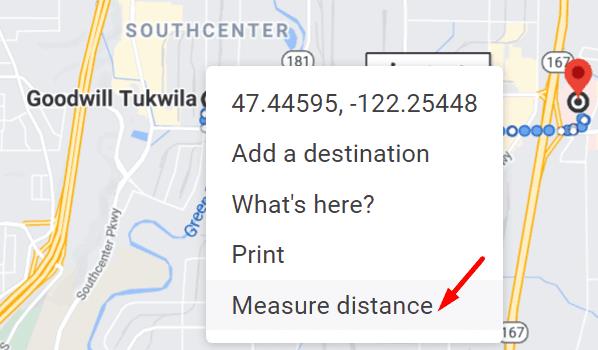 Cách đo khoảng cách trên Google Maps