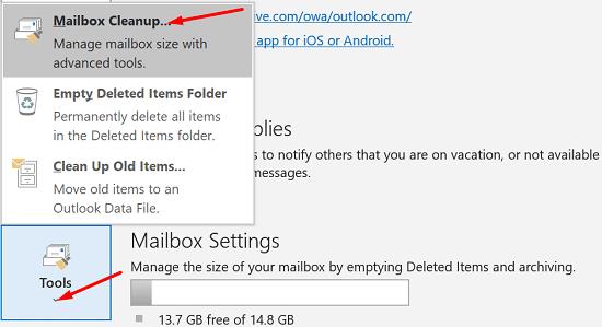 Fix "De set mappen kan niet worden geopend" in Outlook?