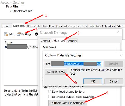 Fix "De set mappen kan niet worden geopend" in Outlook?