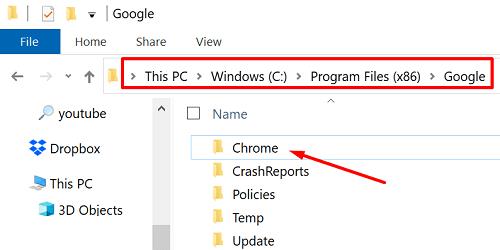 Corrigir erros do Chrome ao pesquisar software nocivo