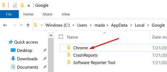 Sửa lỗi Chrome khi tìm kiếm phần mềm có hại
