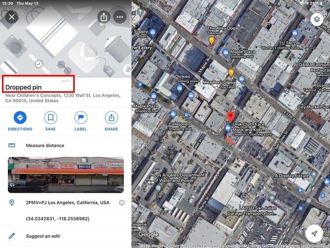 Googleマップ：場所の座標を見つける方法