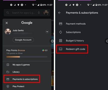 Comment utiliser une carte-cadeau Google Play