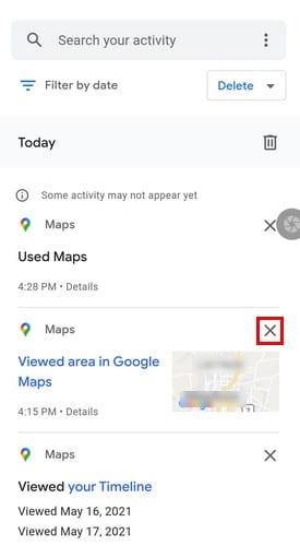 Googleマップの履歴にアクセスして消去する方法