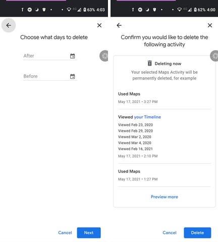 Googleマップの履歴にアクセスして消去する方法