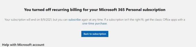 Cách hủy đăng ký Microsoft Premium của bạn