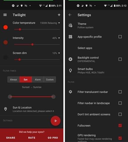 5 aplicativos obrigatórios de filtro de luz azul para Android