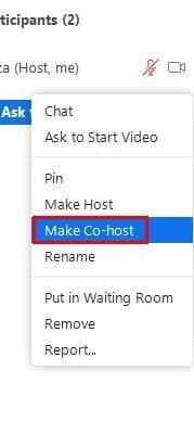 So fügen Sie einen Co-Host auf Zoom hinzu