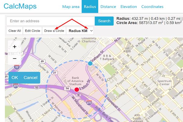 ¿Puedes dibujar un radio en Google Maps?