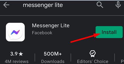 Solución: error al cargar medios en Facebook Messenger