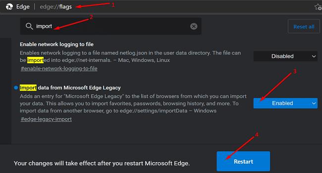 MicrosoftEdgeで削除されたお気に入りを回復する方法