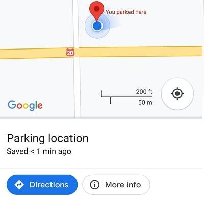 Cách sử dụng Google Maps để tìm xe đã đỗ của bạn