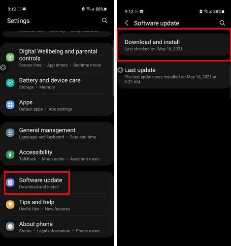 Galaxy S 21 Plus: Cómo buscar actualizaciones del sistema