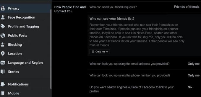 Làm cách nào để tôi có thể ẩn tài khoản Facebook của mình khỏi tìm kiếm?