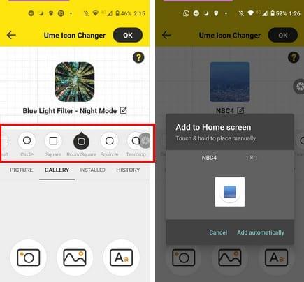 Cómo cambiar el tamaño y el estilo de los iconos de la aplicación de Android