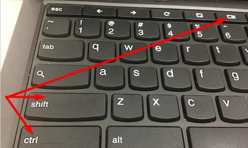 Como tirar uma captura de tela em um laptop Chromebook