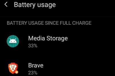 Solución: el almacenamiento de medios está agotando la batería en Android