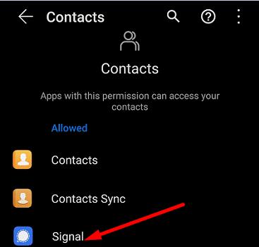 Perché non riesco a trovare i miei contatti su Signal?