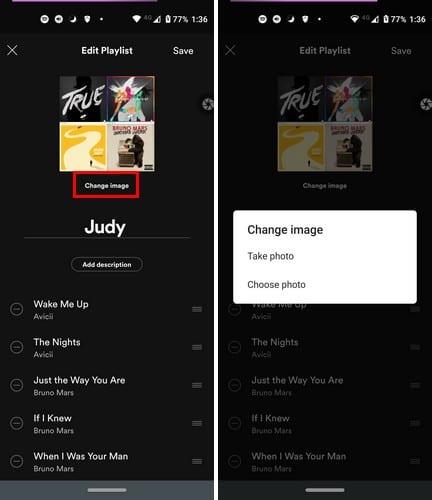 Come personalizzare l'immagine della playlist di Spotify