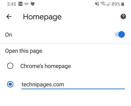 Chrome에서 홈페이지를 설정하는 방법