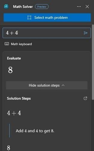 Como desativar o Microsoft Edge Math Solver