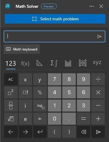 Como desativar o Microsoft Edge Math Solver