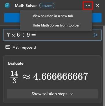 Hoe Microsoft Edge Math Solver uit te schakelen